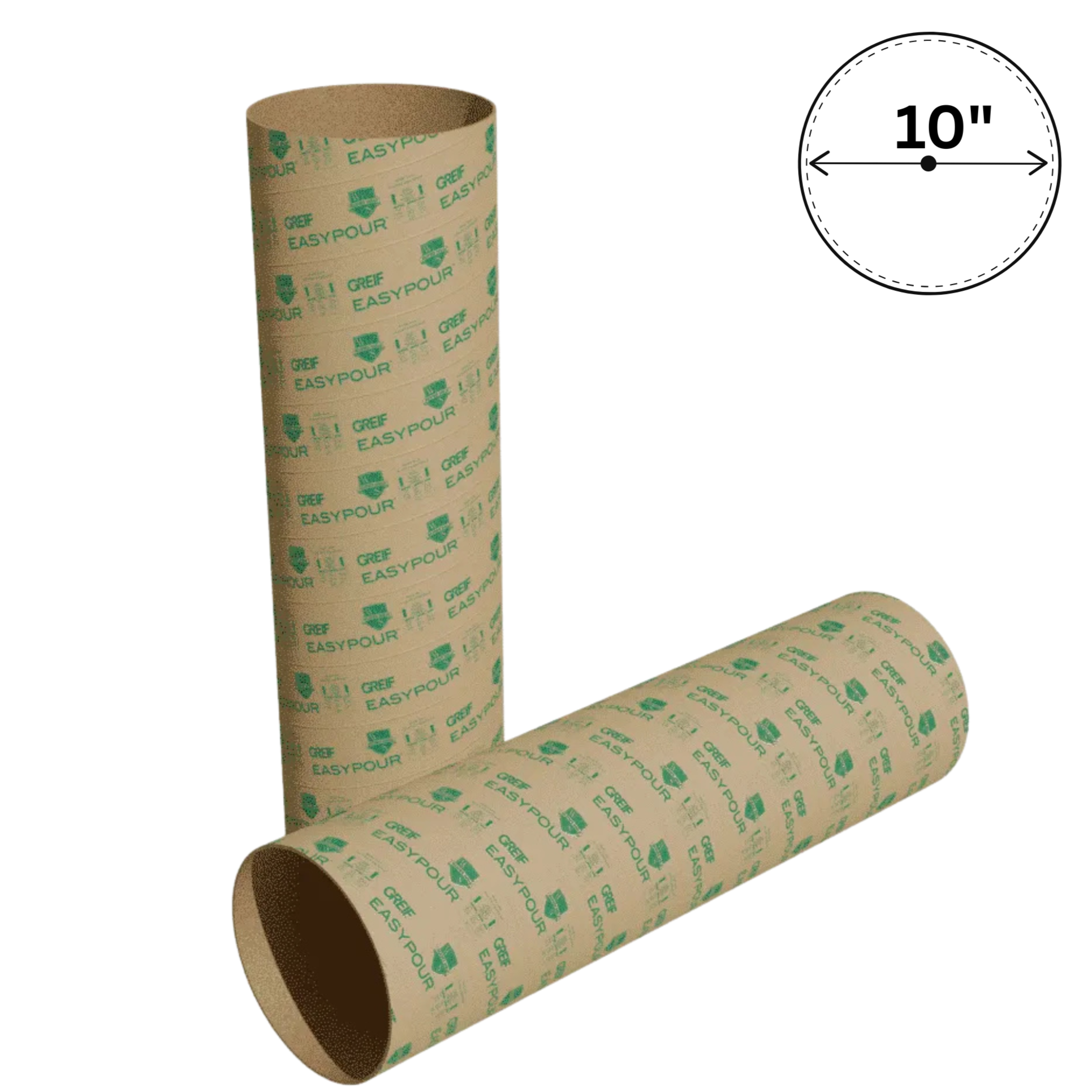 10″ EasyPour Concrete Forming Tube