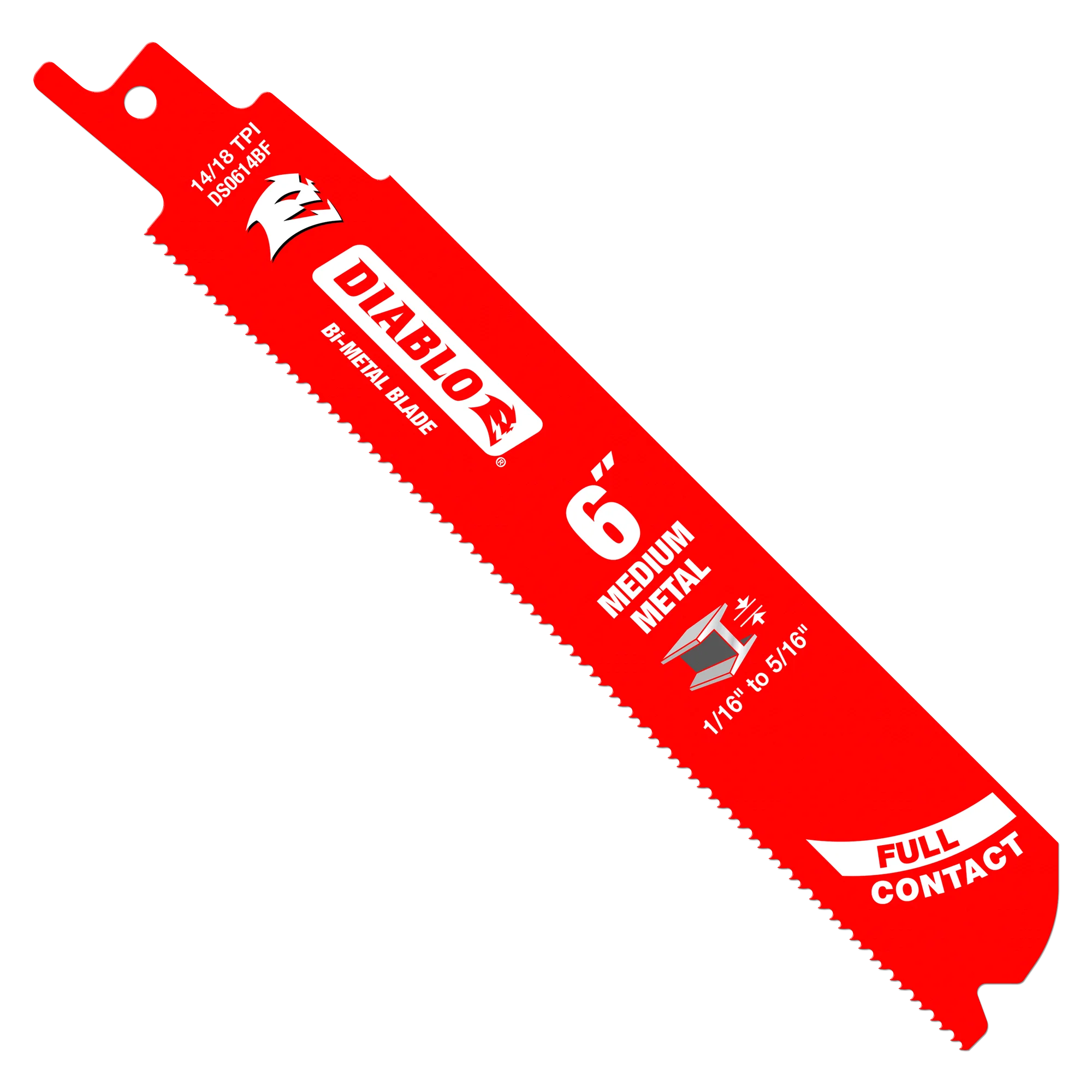 Diablo 6 in. Bi-Metal Recip Blade for Medium Metal Cutting (5 Pack)