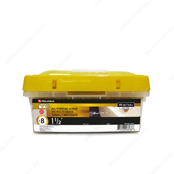 All Purpose Construction Screw 8 x 1-1/2" (15lb) Golden Screw