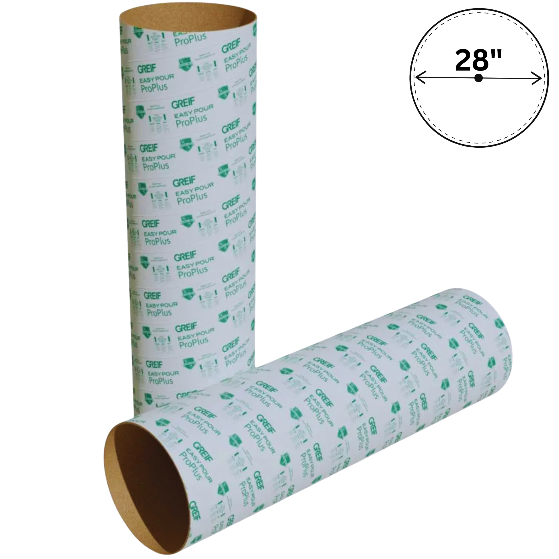 28″x12' EasyPour Concrete Forming Tube