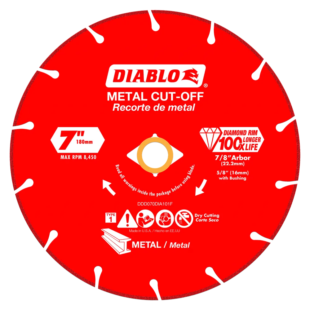 Diablo 7" Diamond Metal Cut-Off Blade