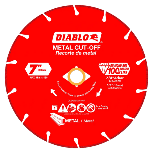 Diablo 7 in. Diamond Metal Cut-Off Blade