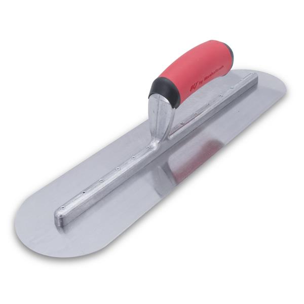 14"x4" Fully Rounded Finishing Trowel-Resilient Handle