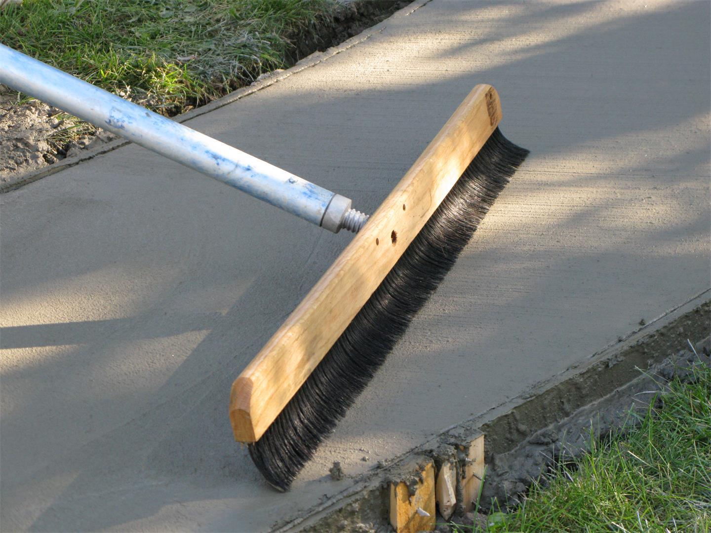 Horsehair Concrete Brooms