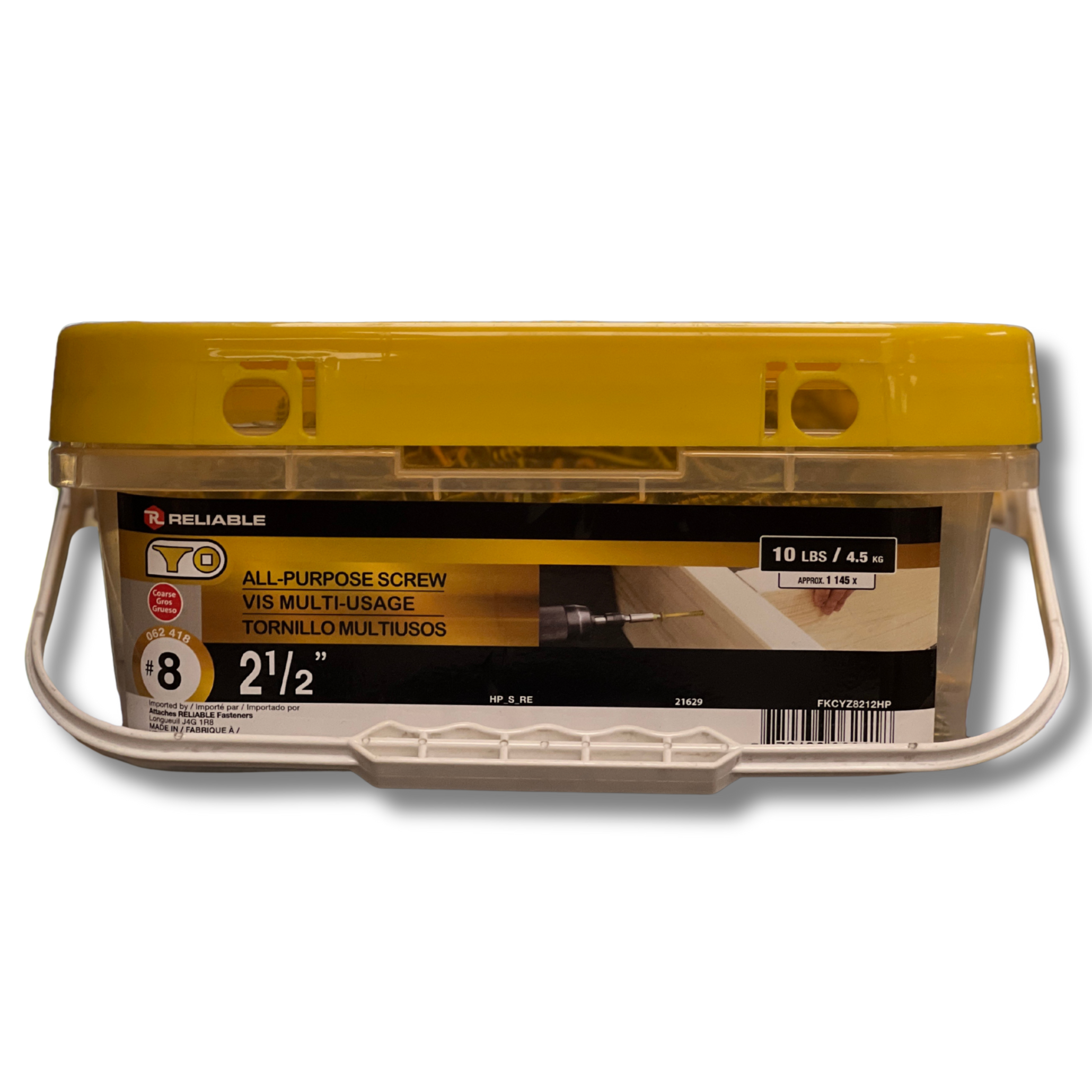 Construction Screw 8 X 2-1/2" (Half pail) Golden Screw