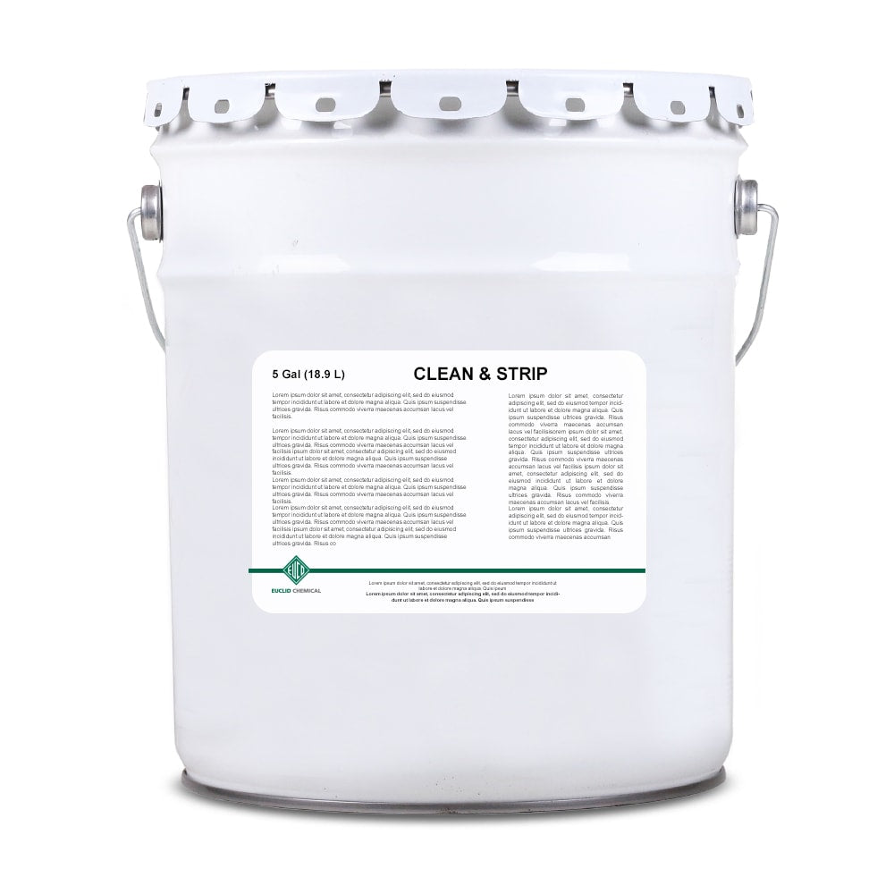 Euclid Euco Clean & Strip Concrete Floor Cleaner & Stripper – 5 Gallon Pail