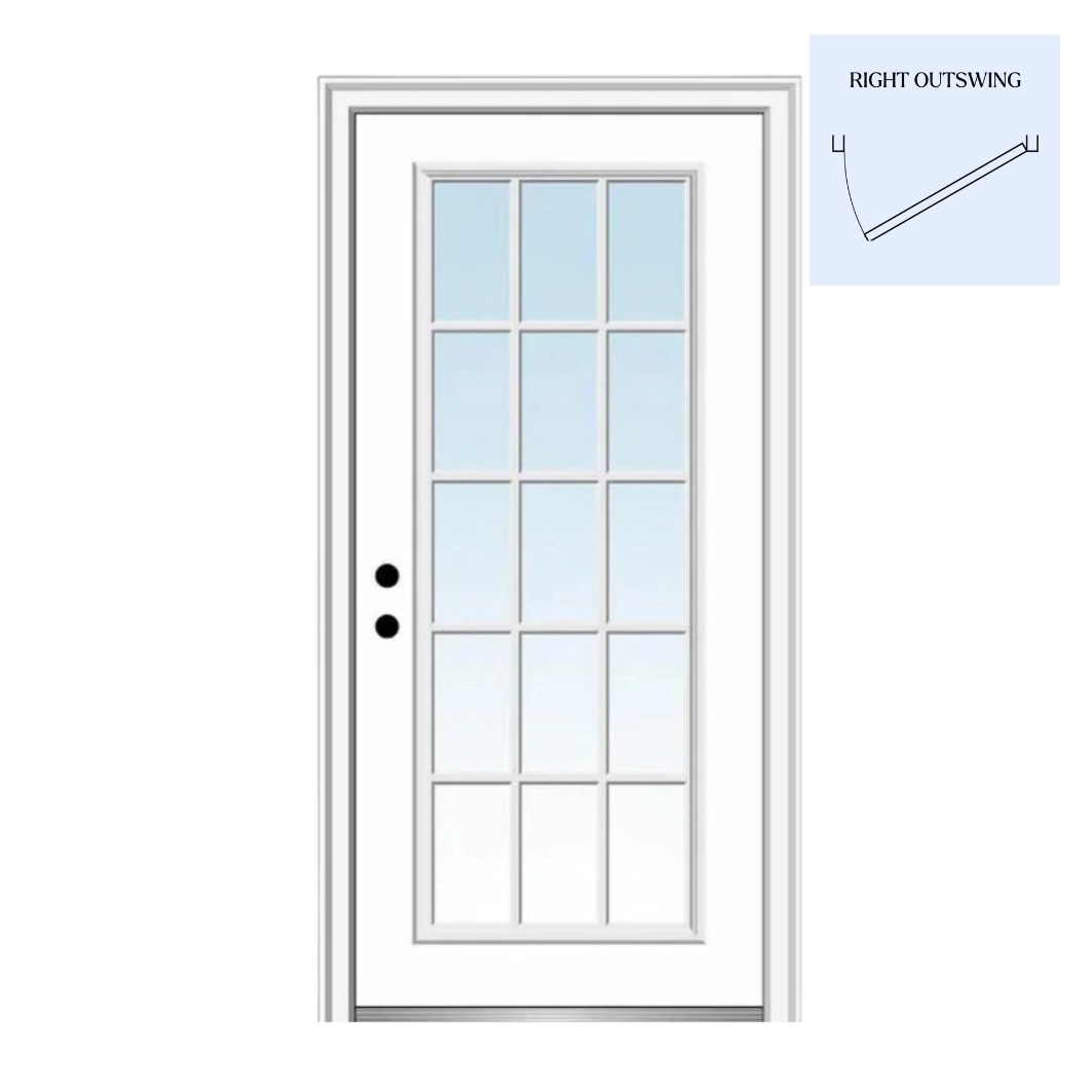 Full Glass 34"X80" Outswing Door