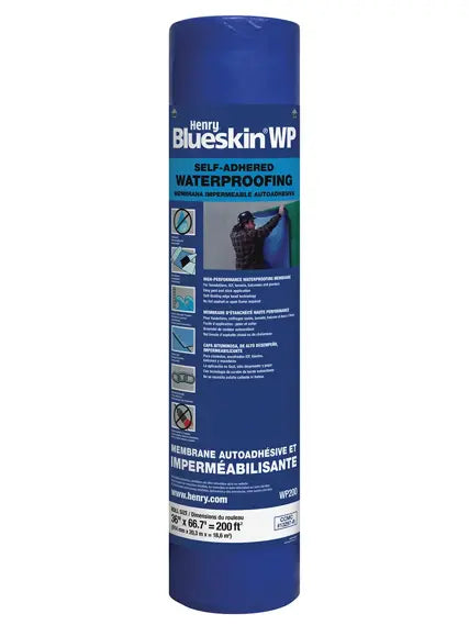 Henry Blueskin® WP200 Self-Adhered Waterproofing Membrane