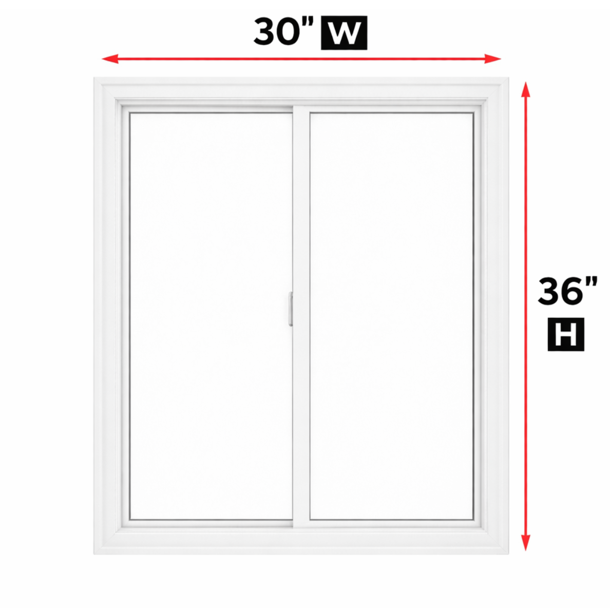 Double Slider Window 30-inch W x 36-inch H