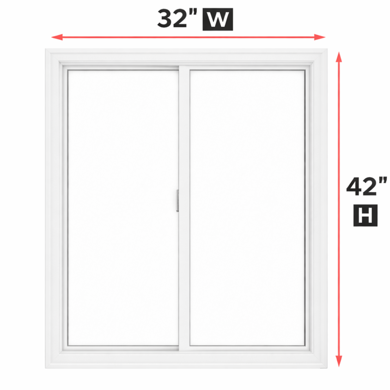 Double Slider Window 32-inch W x 42-inch H