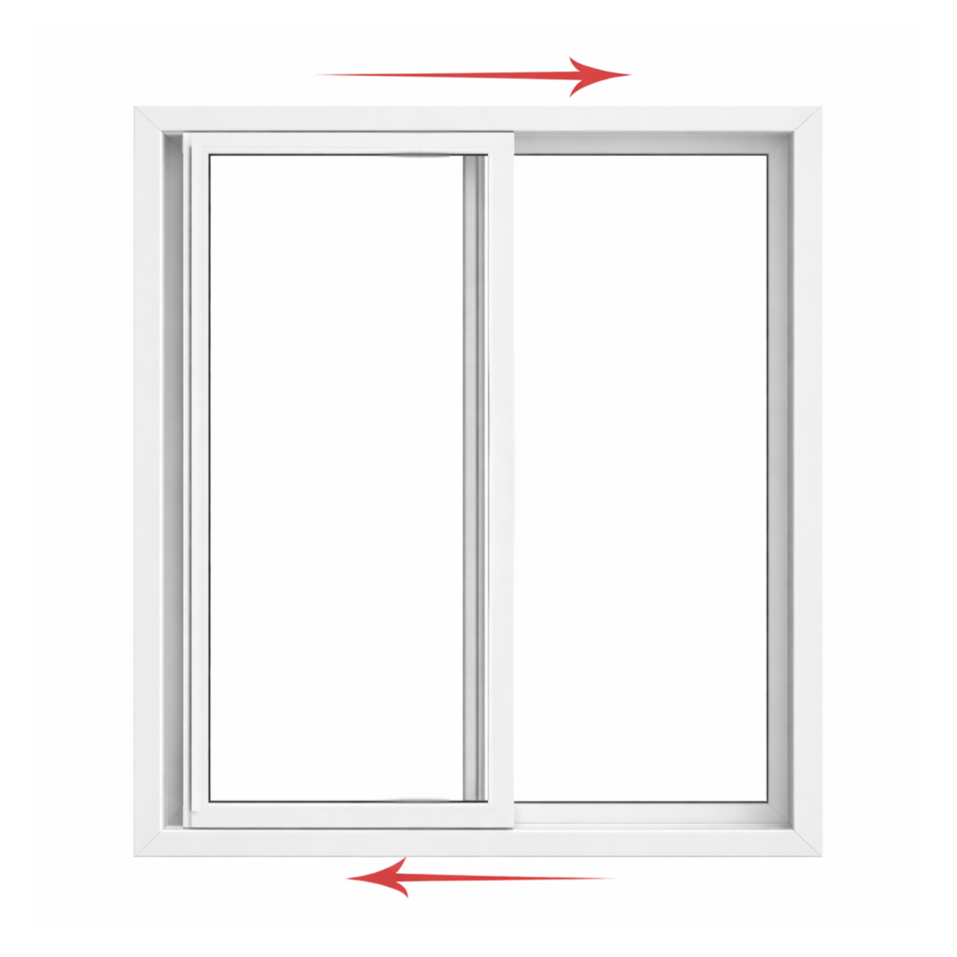 Double Slider Window 42-inch W x 48-inch H