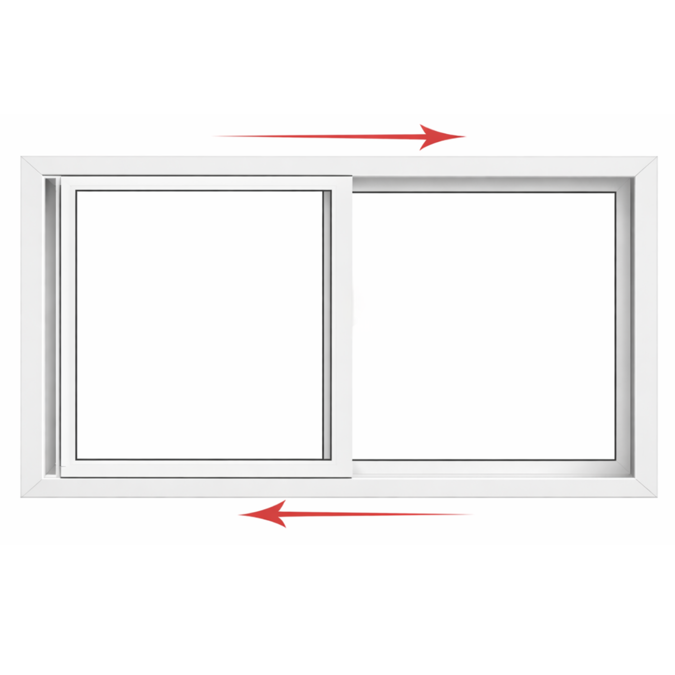 Double Slider Window 48-inch W x 36-inch H