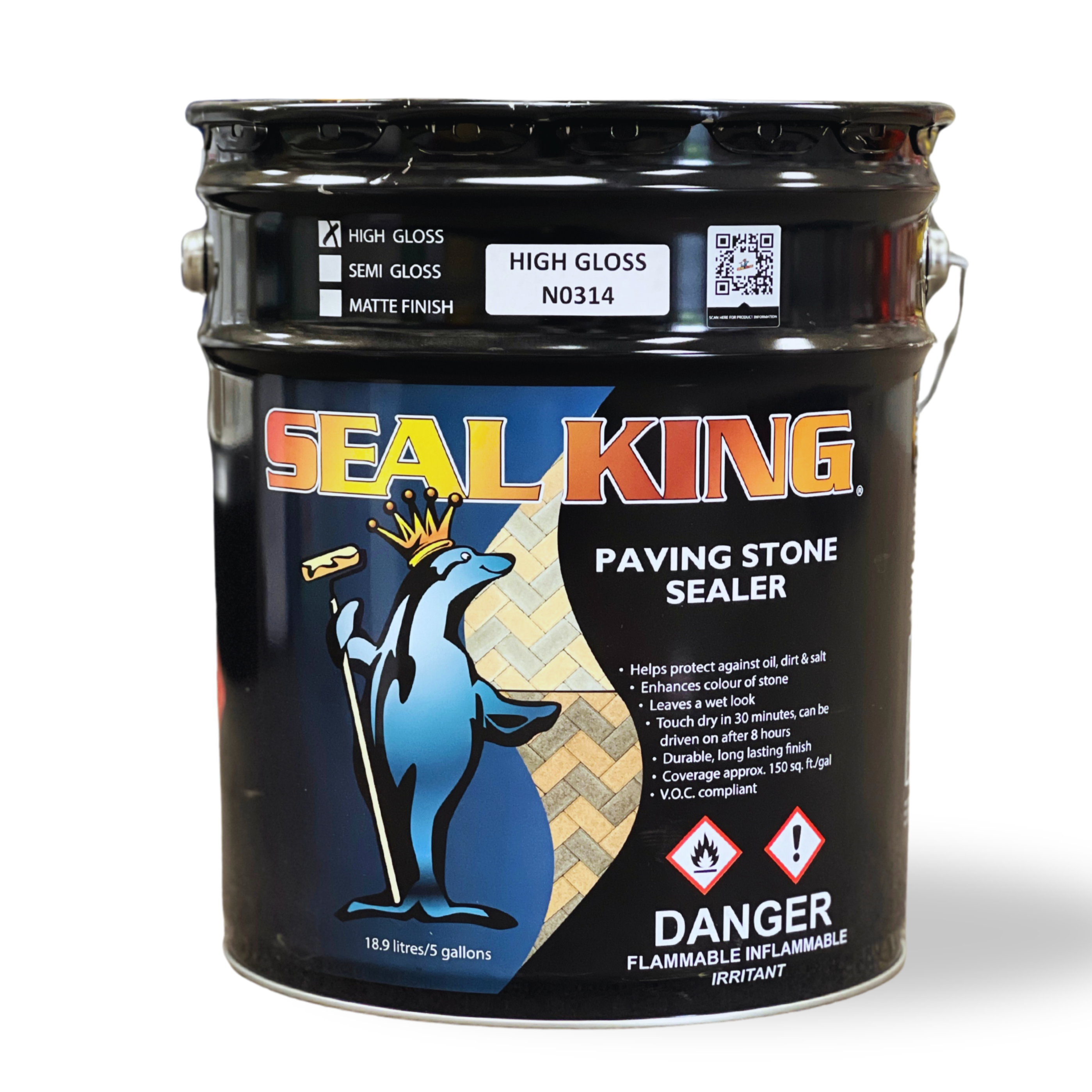 Seal King Paving Stone Sealer – High Gloss Finish