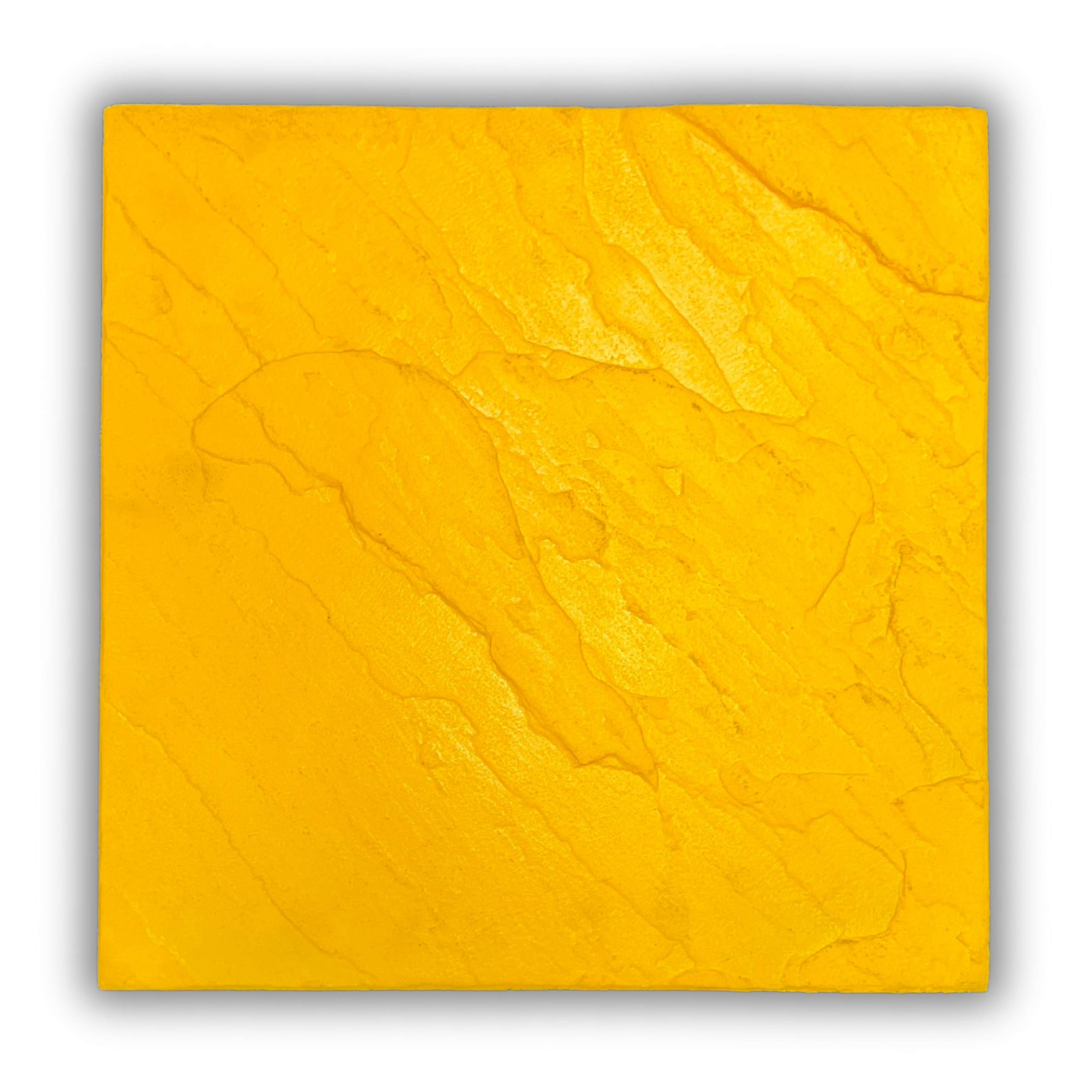 Brickform FM‑20Y Stone Texture Stamp – 20″ × 20″ (Hand Tool, Yellow)