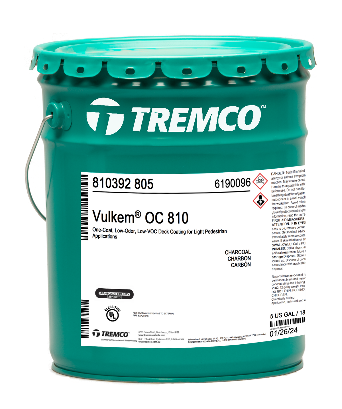 Vulkem® OC810 One-Coat Pedestrian Deck Coating
