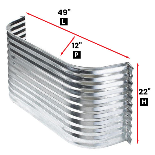 Window Well 49" L X 12"P X 22"H