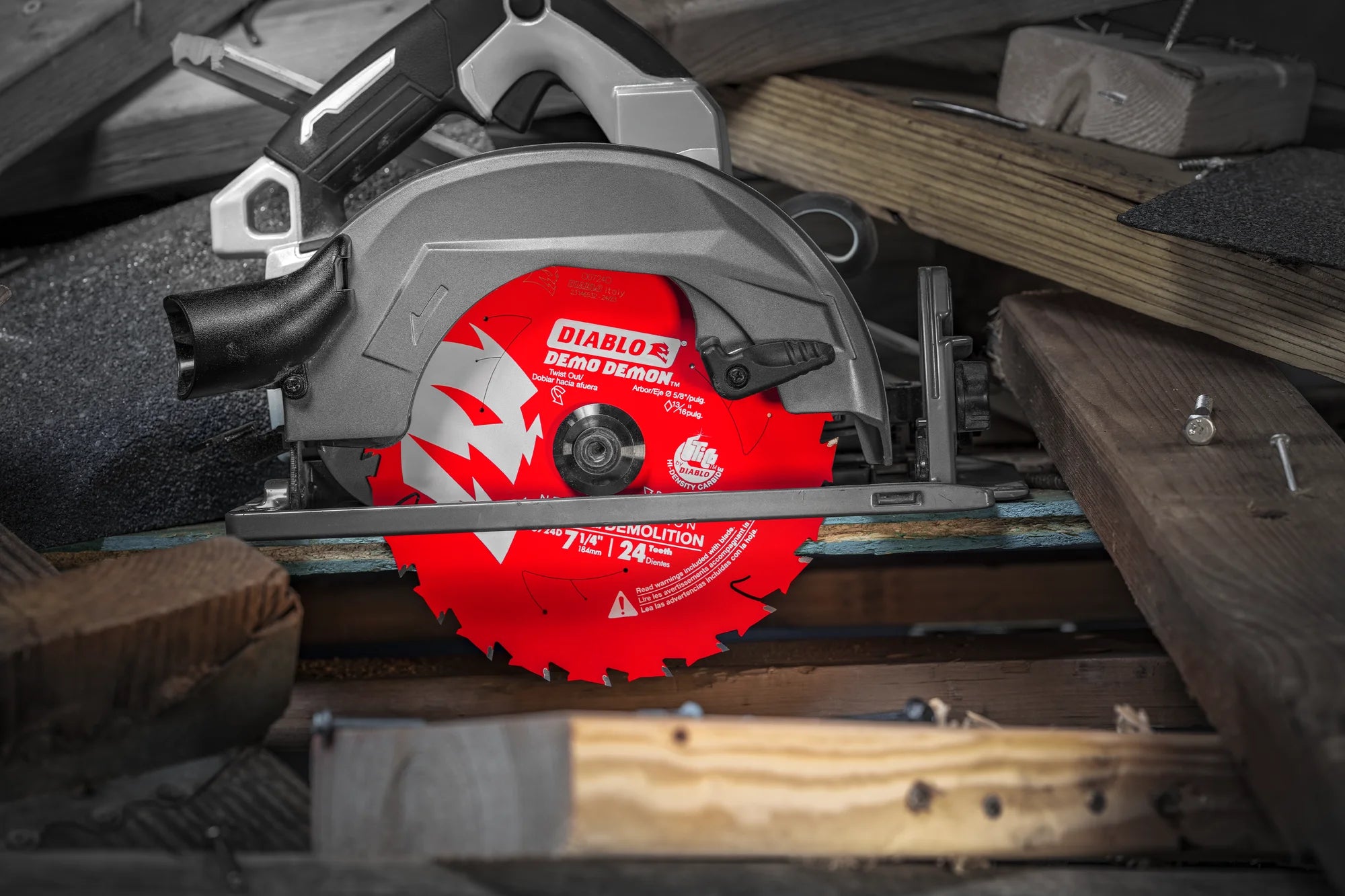 DIABLO 7-1/4" Demolition Circular Saw Blade - 24T Carbide 2 Pack