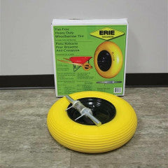 Yellow Tire Replacement Tire & Axle Erie- Wheelbarrow