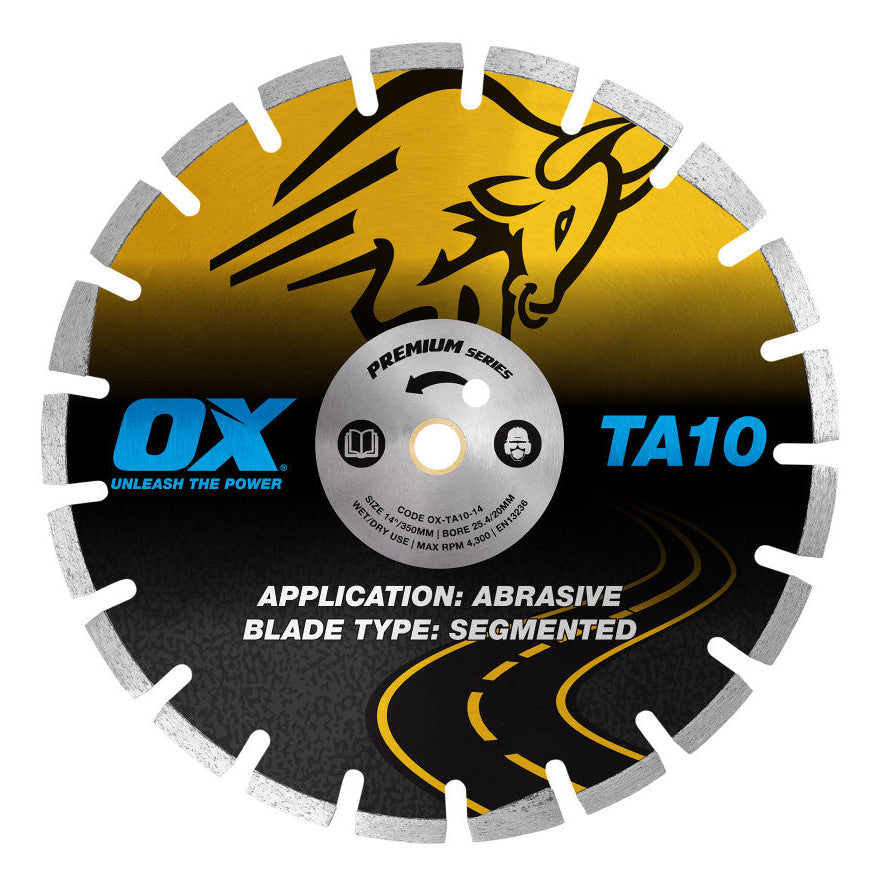 14" OX Premium Turbo Segmented Blade 350 mm – Abrasive