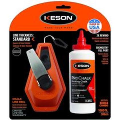 Chalk Line Reel,100 Ft, 1.5mm Line