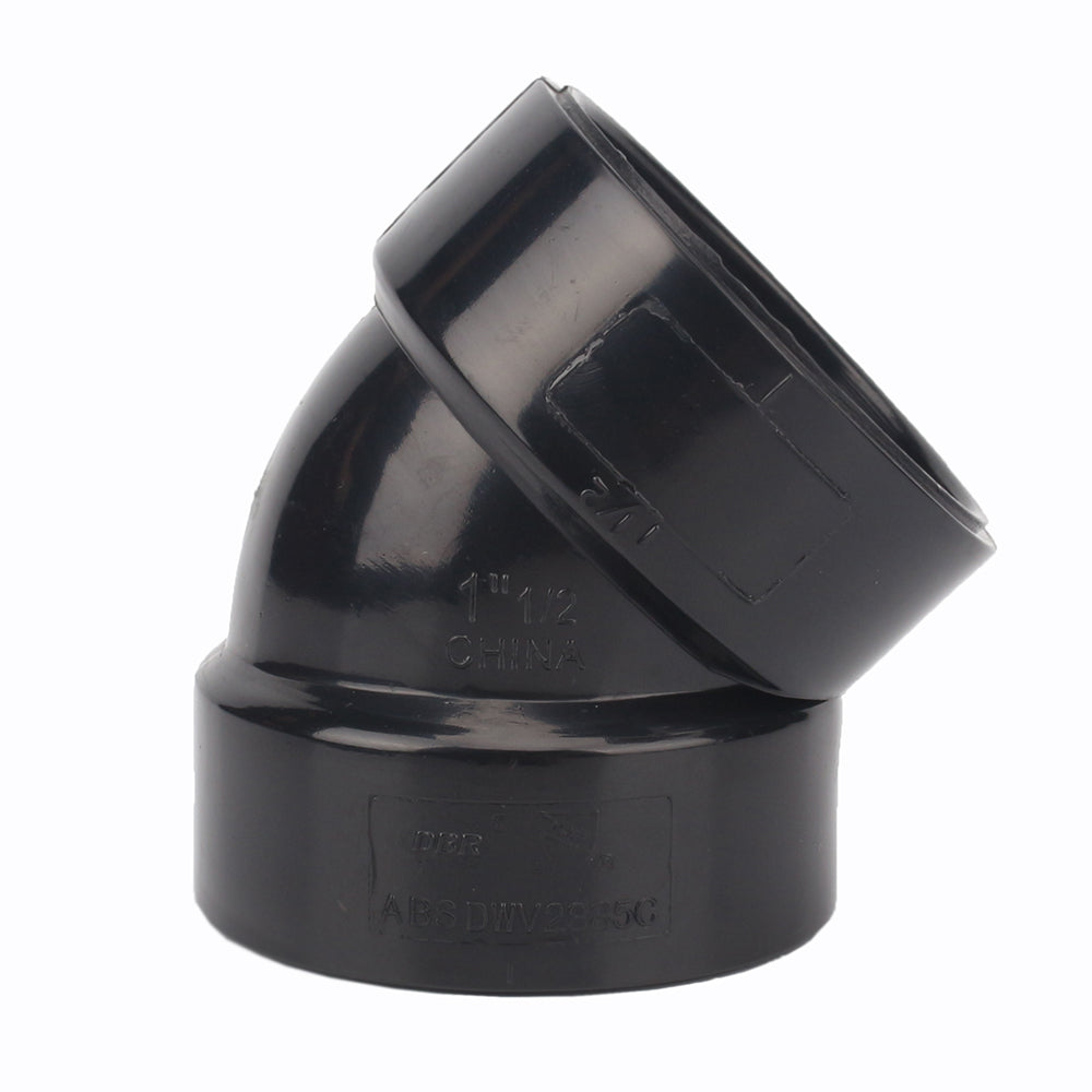 ABS 45° Elbow 1½in Black