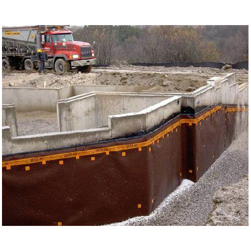 8 ft x 65 ft 7 in Foundation Waterproofing Membrane – Heavy-Duty HDPE Dimpled Drainage Sheet