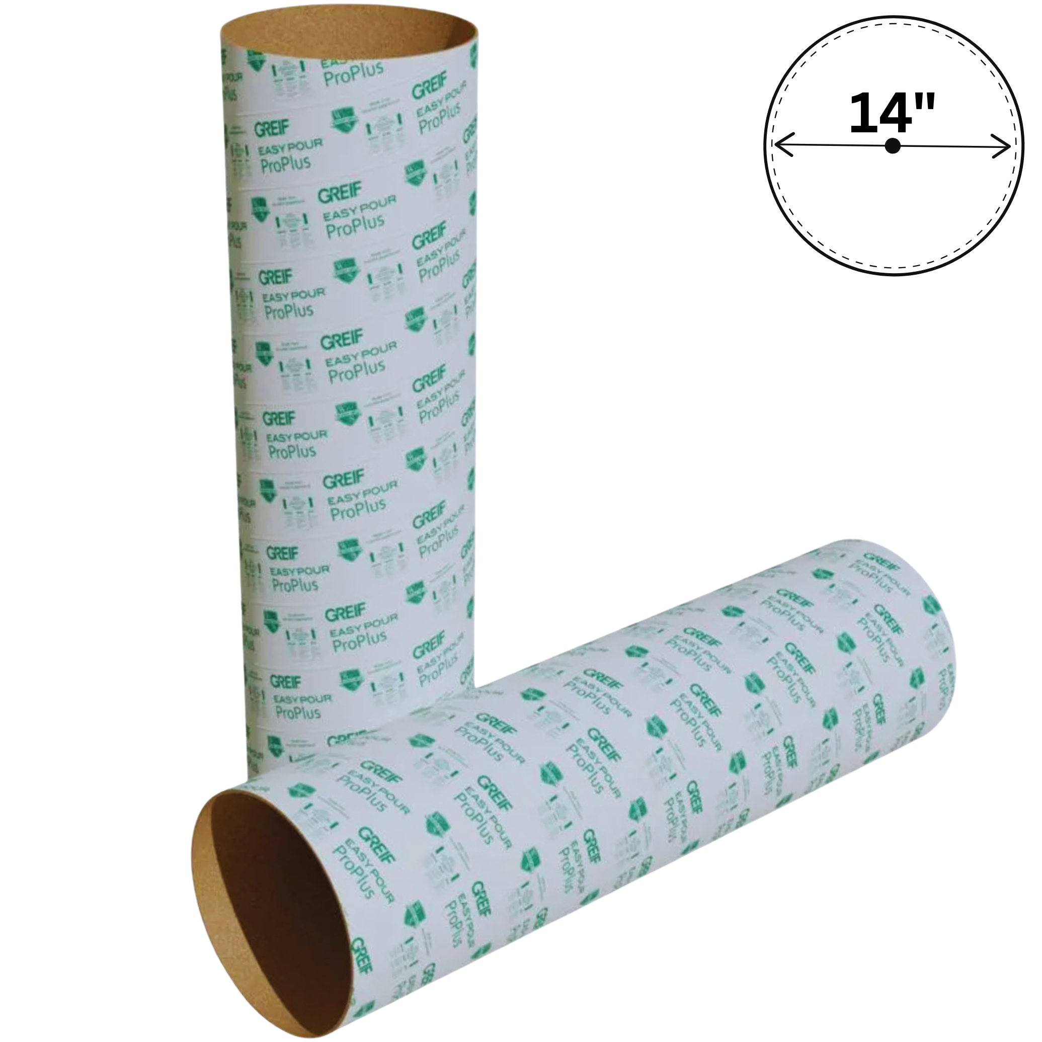 14″x12' EasyPour Concrete Forming Tube