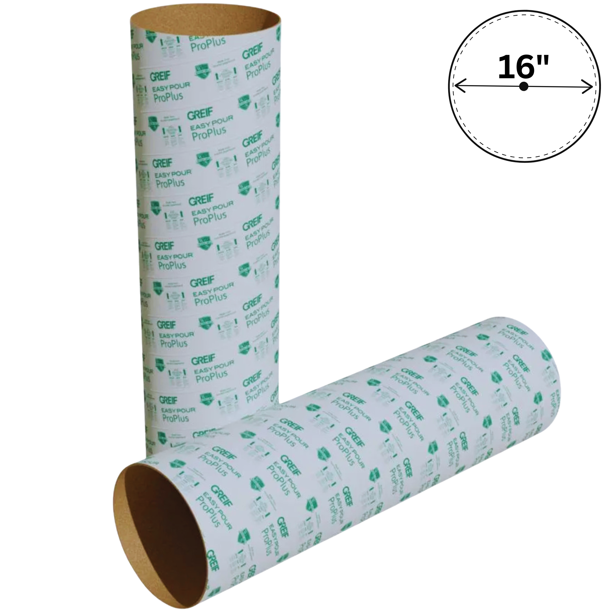 16″x12' EasyPour Concrete Forming Tube