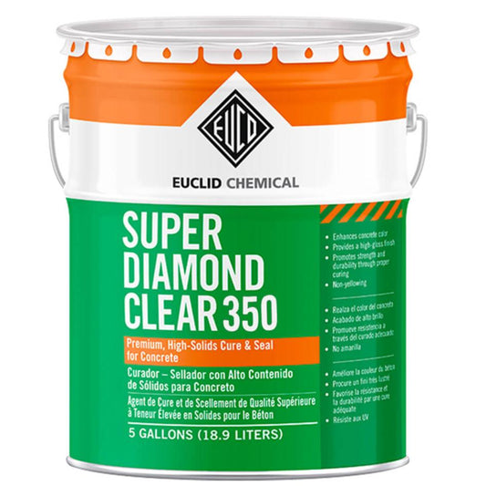 Super Diamond Clear 350 High Gloss Concrete Sealer- 5 Gal