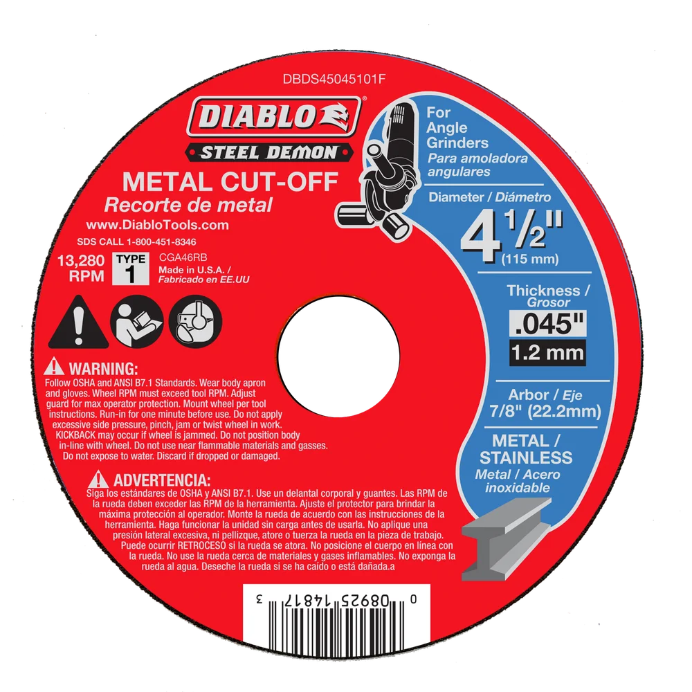 Steel Demon 4-1/2 in. Type 1 Metal Cut-Off Disc