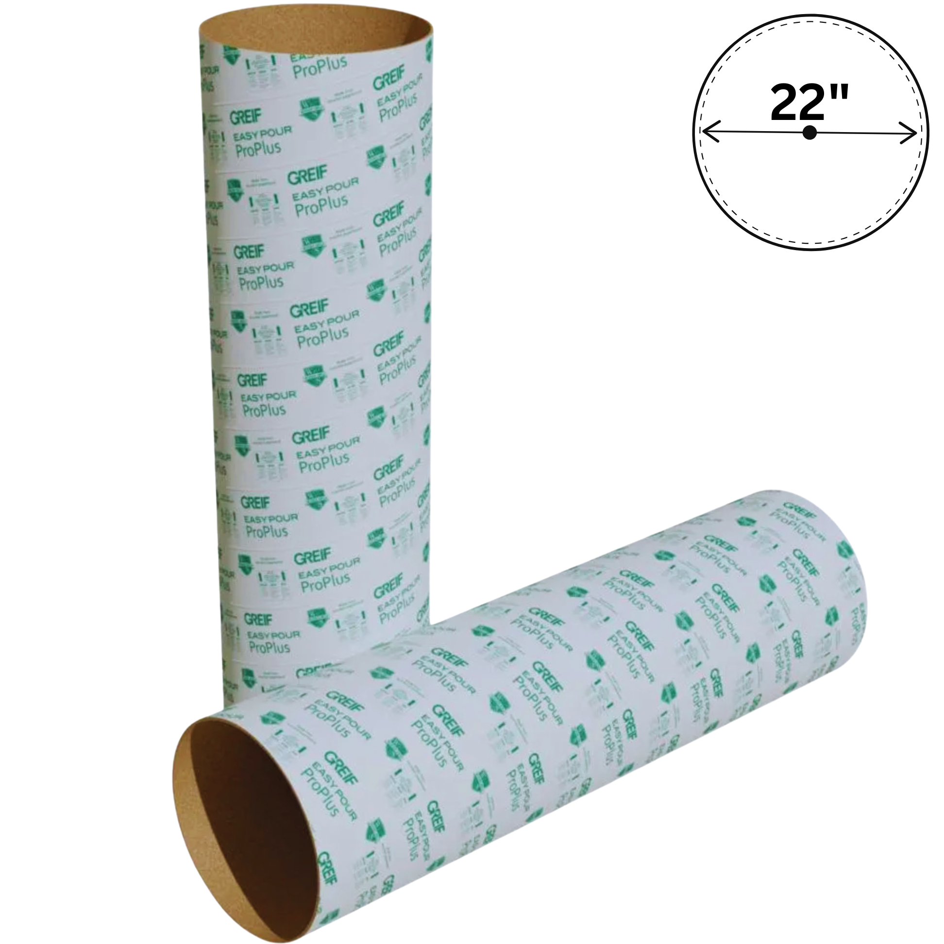 22″x12' EasyPour Concrete Forming Tube