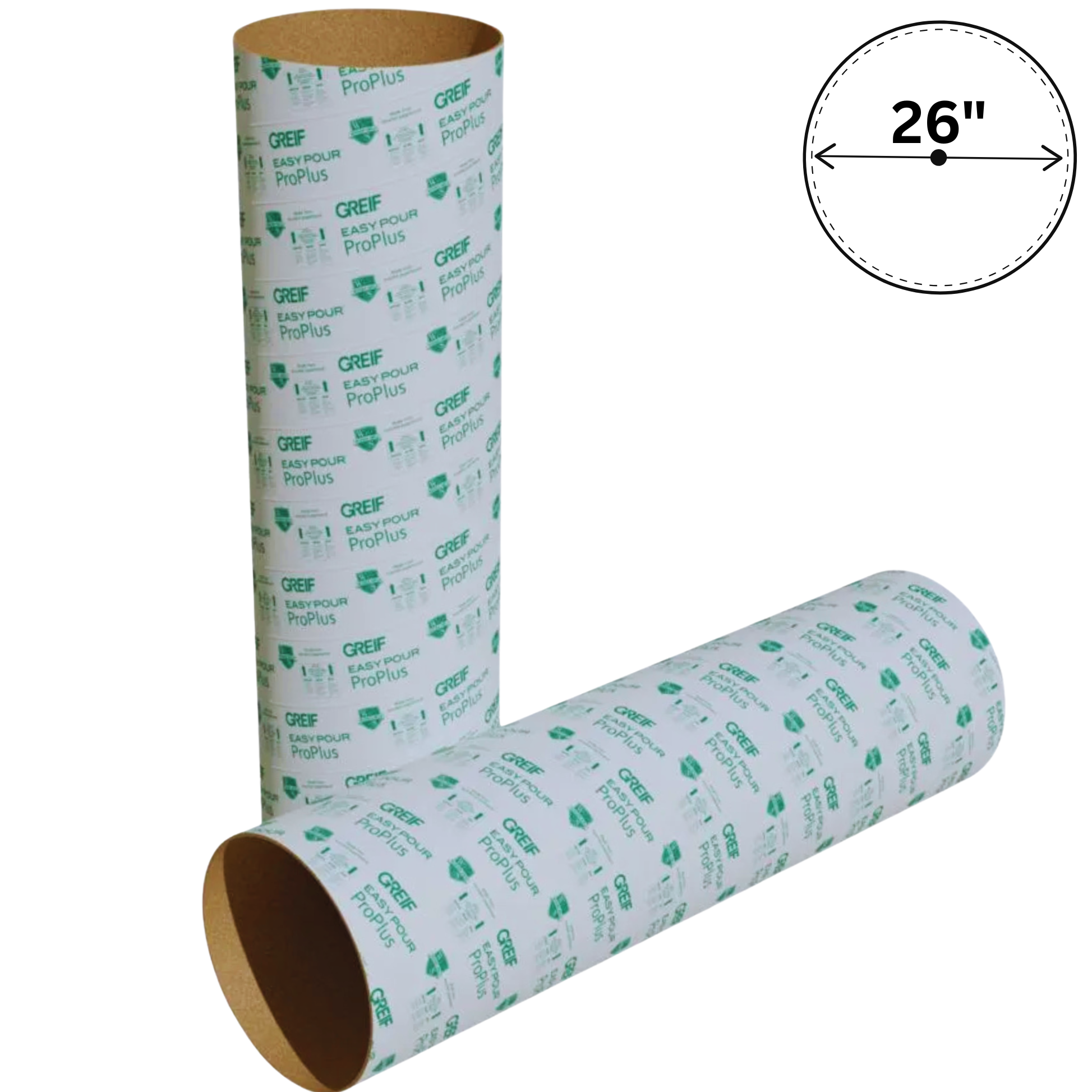26″x12' EasyPour Concrete Forming Tube