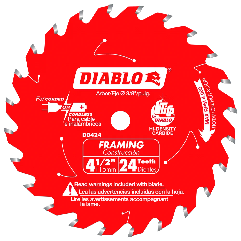 4-1/2 in. x 24 Tooth Framing Trim Saw Blade