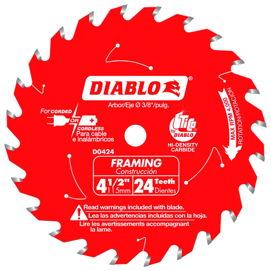 4-1/2 in. x 24 Tooth Framing Trim Saw Blade