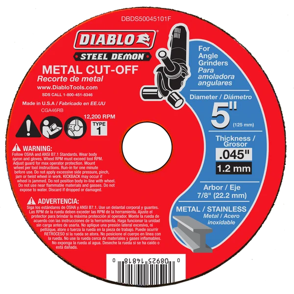Diablo Steel Demon 5″ Cut‑Off Disc