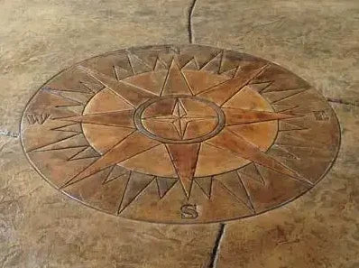 Compass Rose medallion texture 60″ × 60″