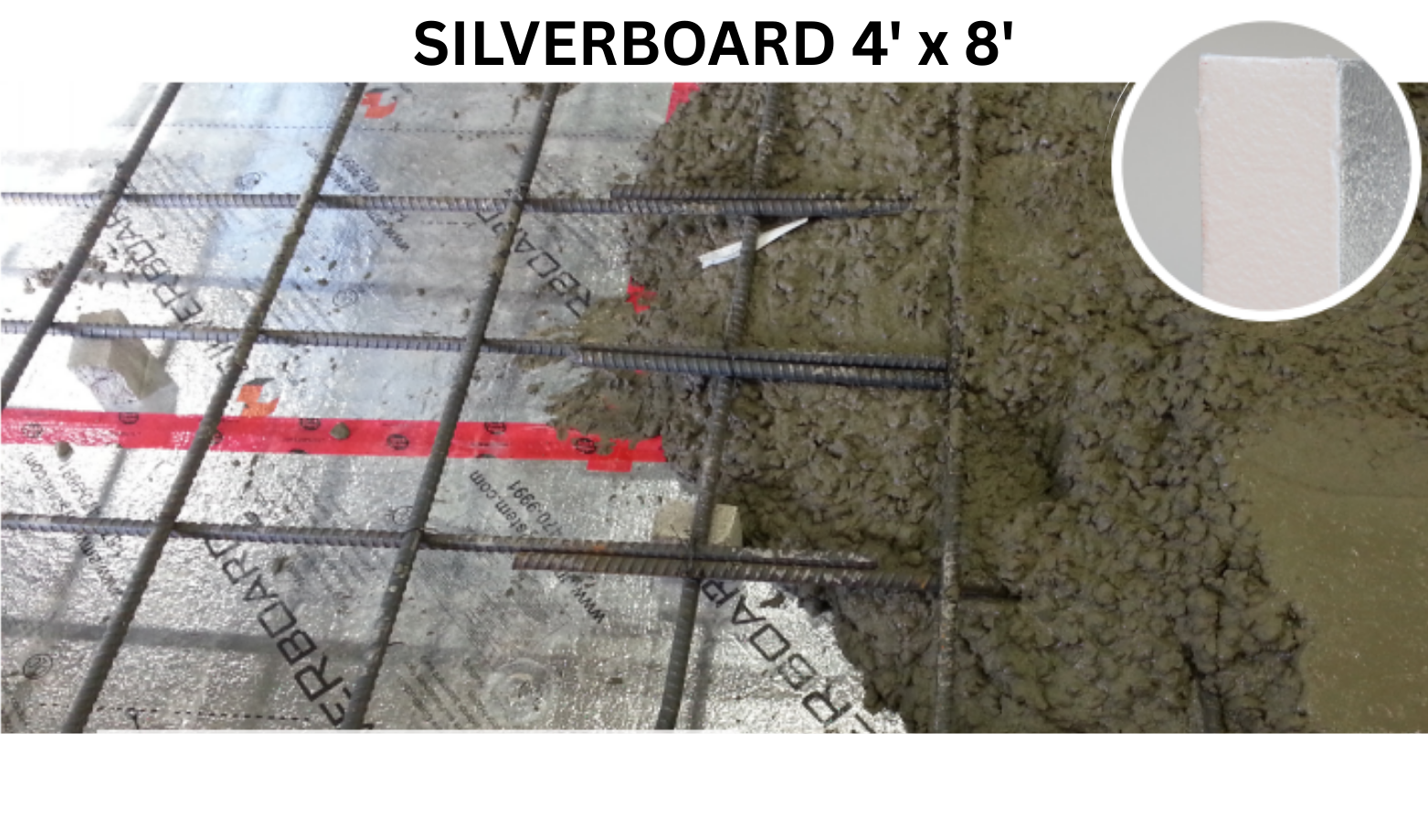 Amvic Silverboard 4ft.x8ft. 1" Under Slab Insulation