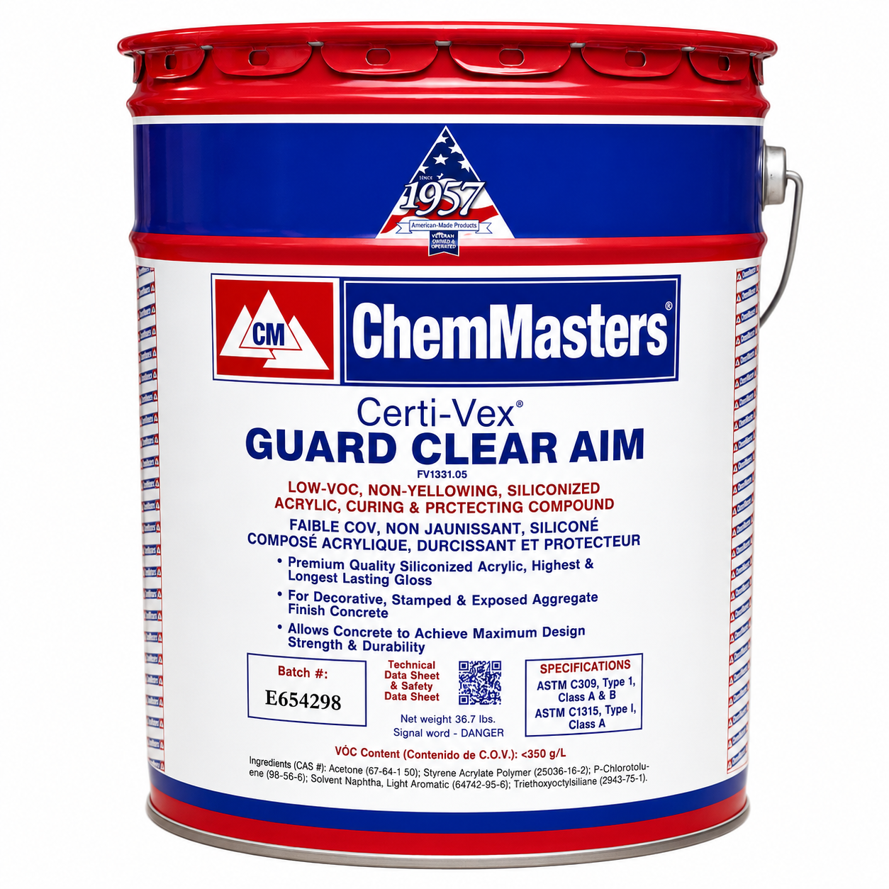 Certi-Vex® Guard Clear AIM – Low VOC Acrylic Cure & Protect with Penetrating Silane