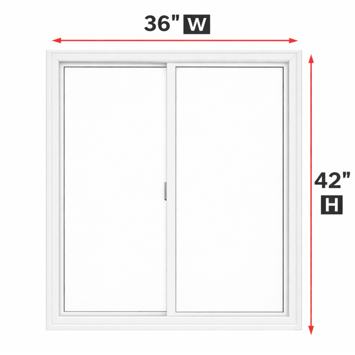 Window 2 Slider Double Slider Window 36-inch W x 42-inch H