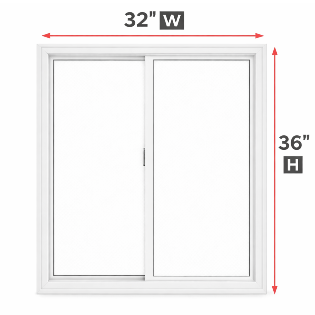 Double Slider Window 32-inch W x 36-inch H