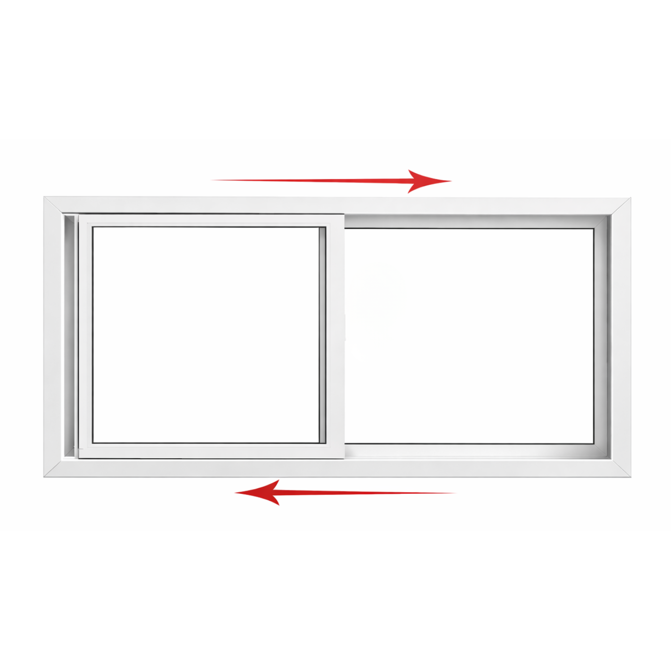 Double Slider Window 42-inch W x 24-inch H