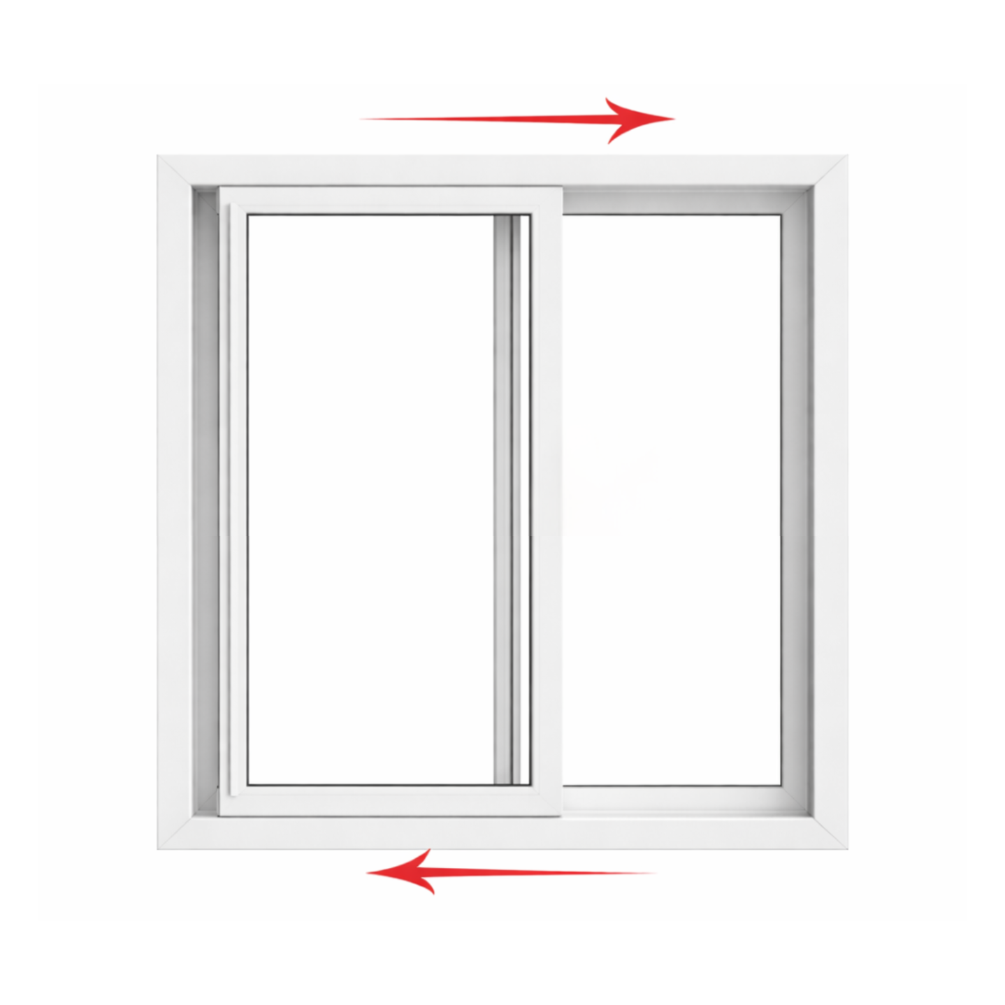 Double Slider Window 24-inch W x 24-inch H