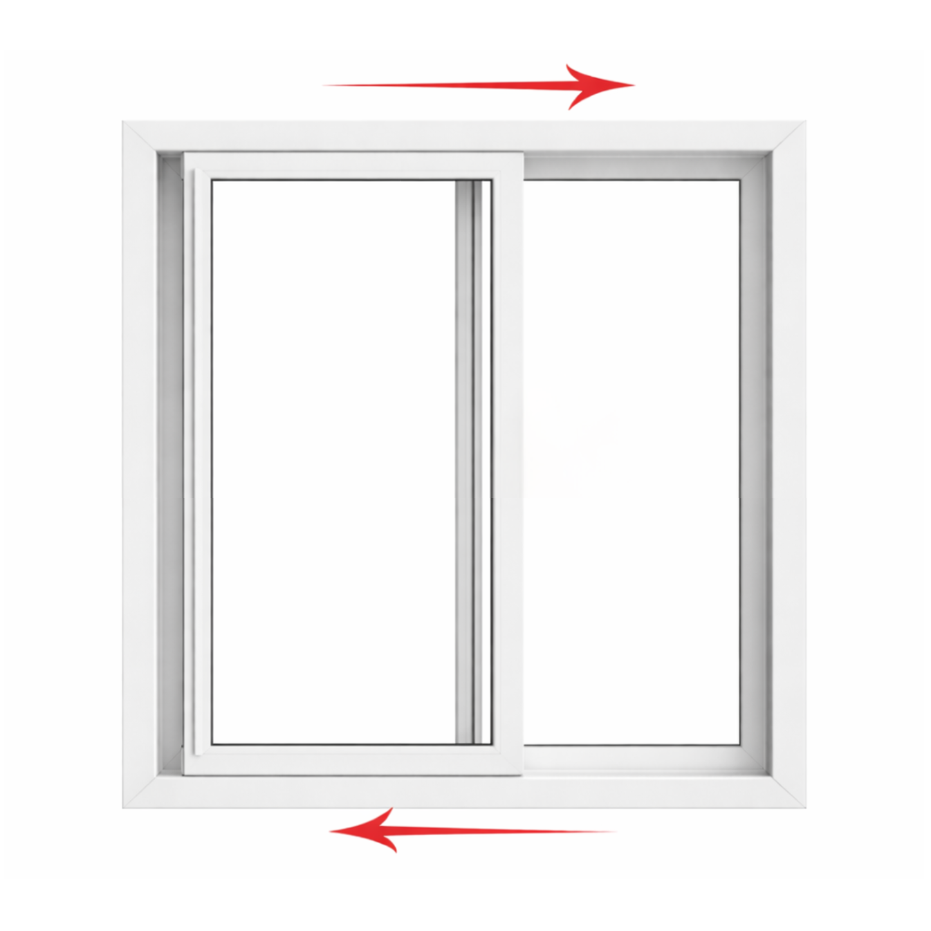 Double Slider Window 48-inch W x 48-inch H