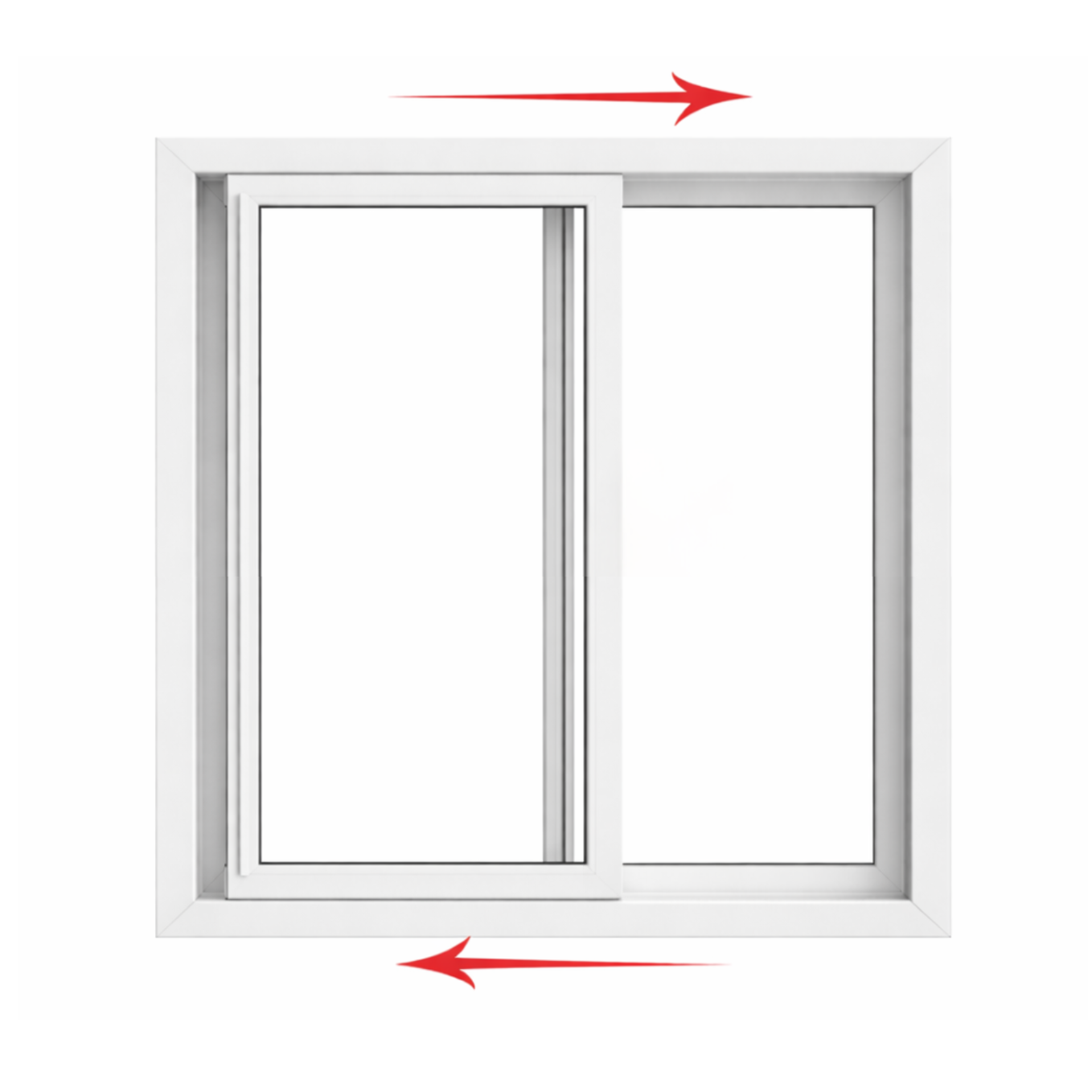 Double Slider Window 42-inch W x 42-inch H