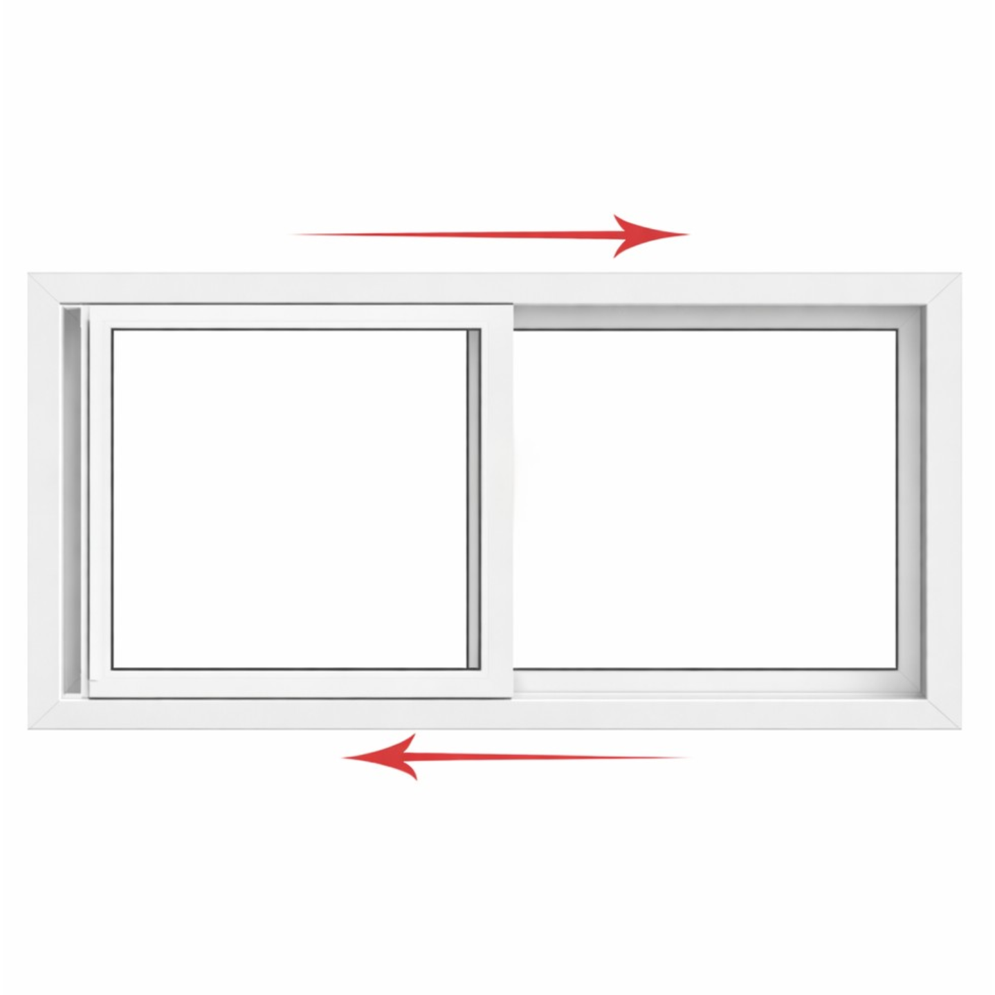 Double Slider Window 48-inch W x 30-inch H
