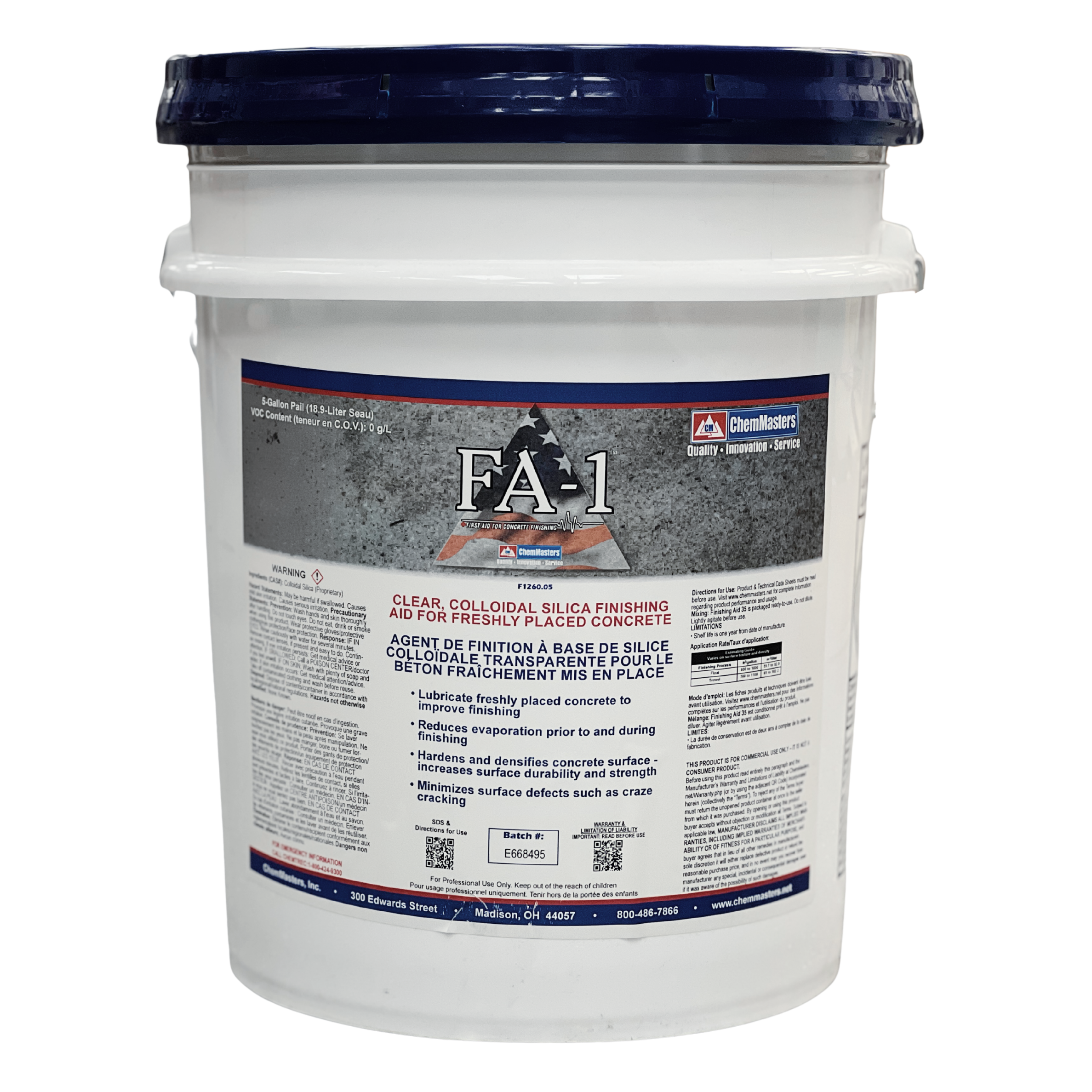 FA-1™ Concrete Finishing Aid – Nano Technology Finishing Enhancer for Fresh Concrete