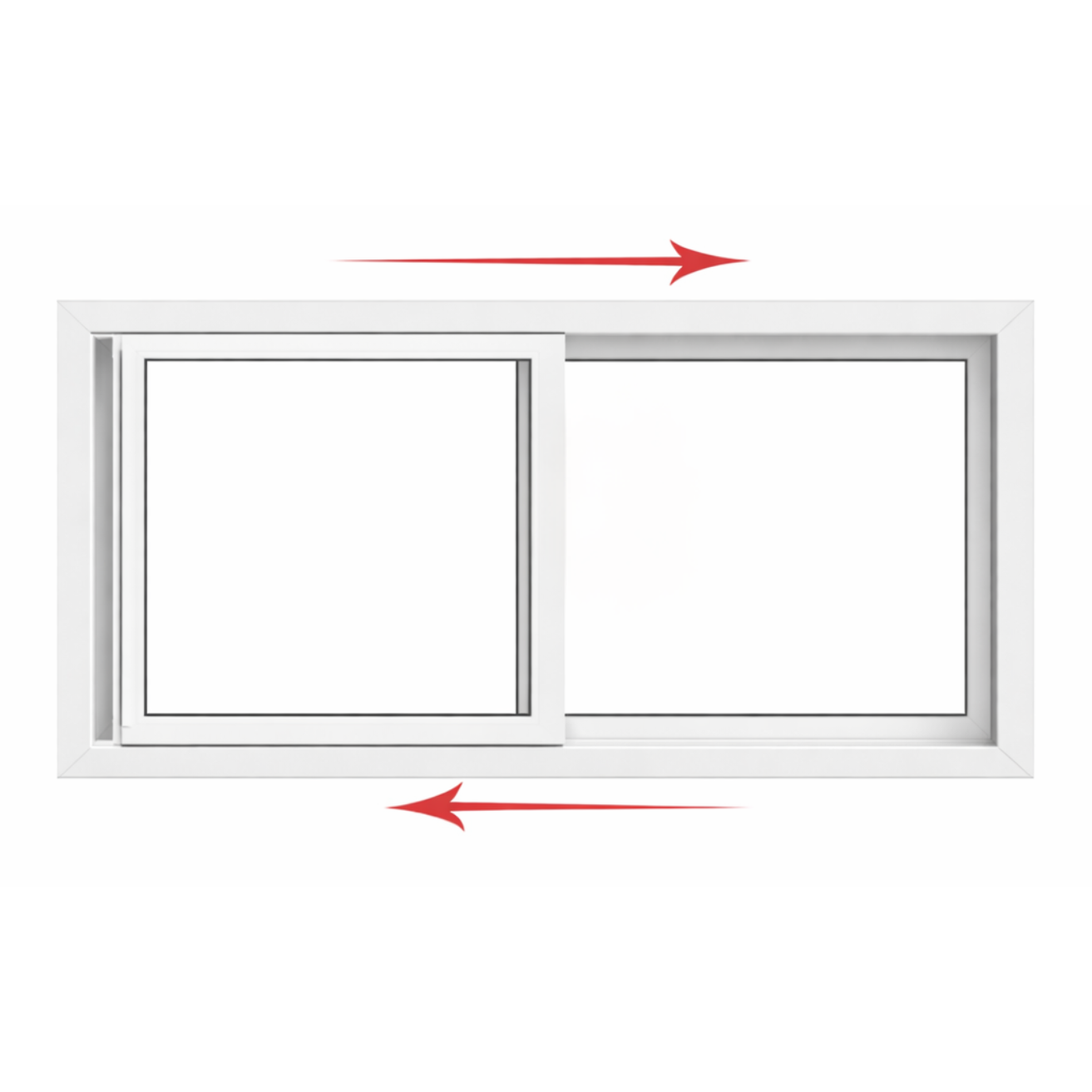 Double Slider Window 32-inch W x 24-inch H