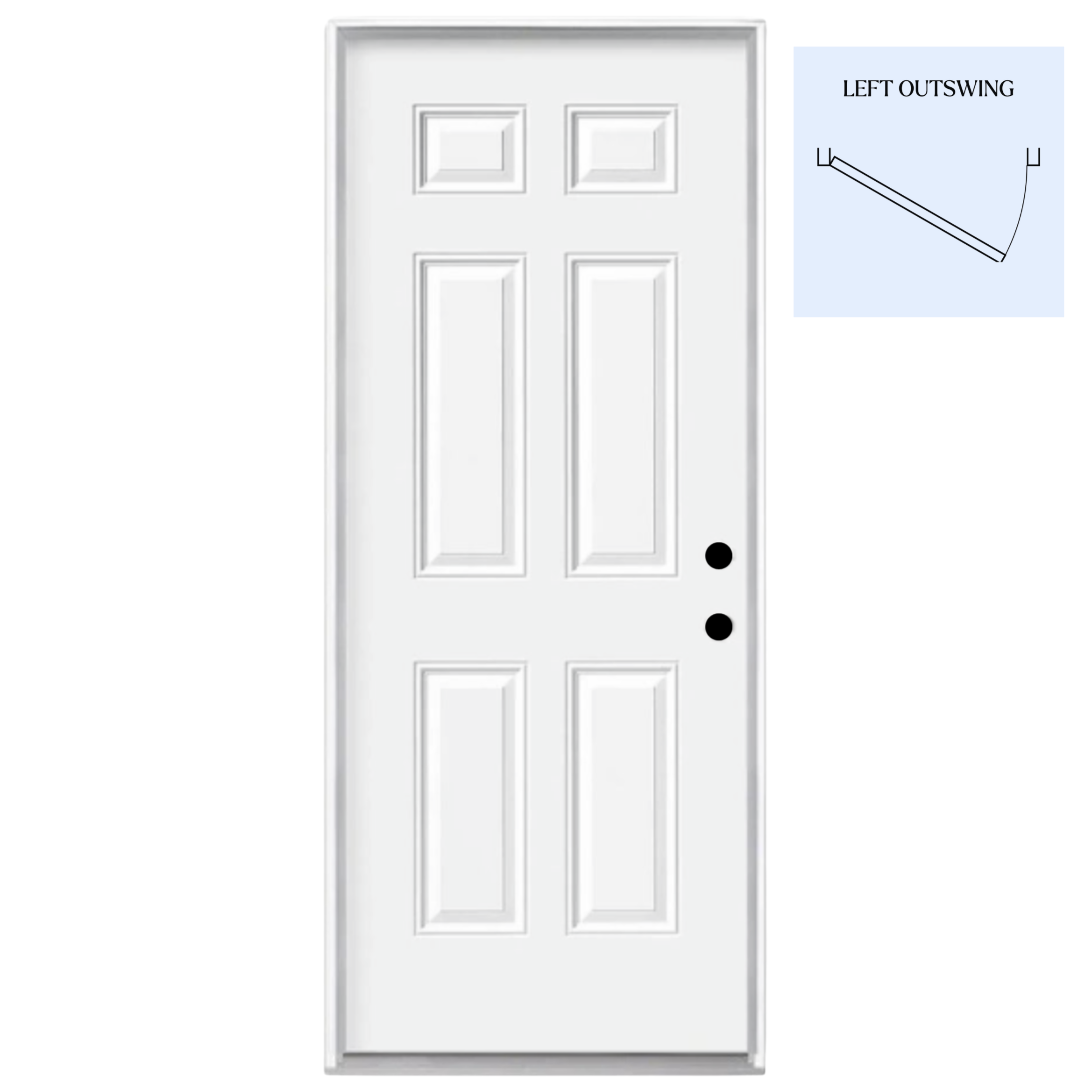 Solid Door 36"X 80" Outswing Door