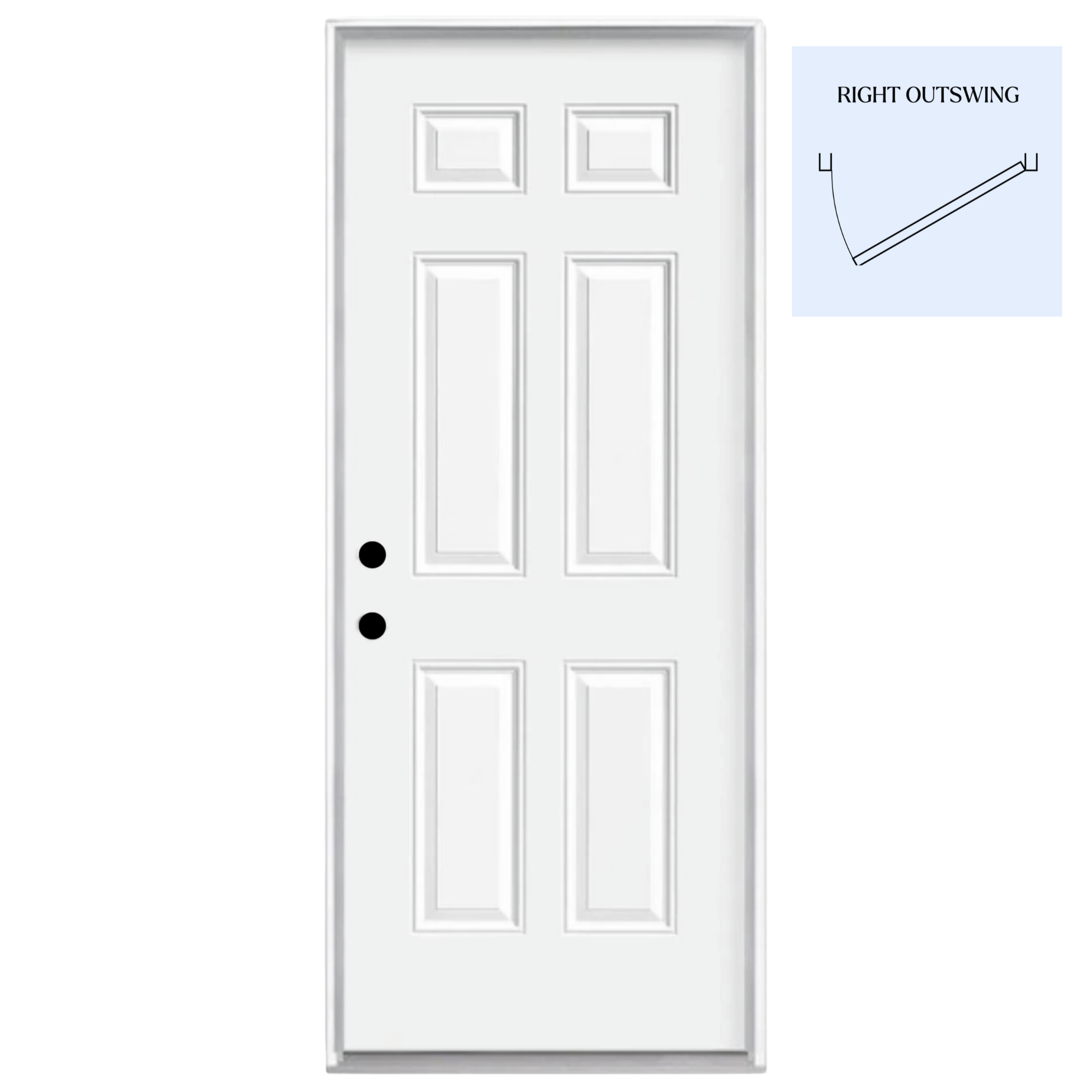 Solid Door 36"X 80" Outswing Door