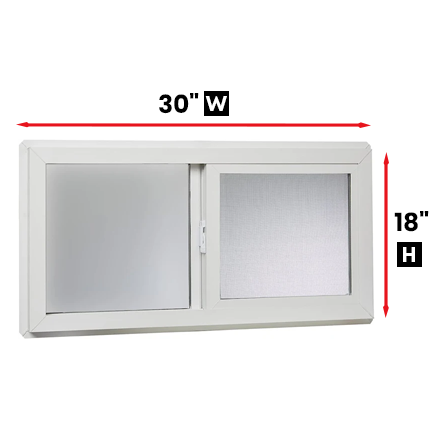 Slider Window 30-inch W x 18-inch H